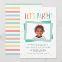 downloadable Colourful rainbow party birthday