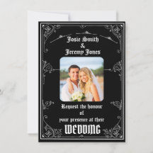 Downloadable Minimal Photo Wedding Invitation Card