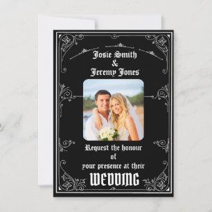 Downloadable Minimal Photo Wedding Invitation Card