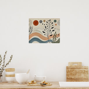 Downloadable Minimalist Botanical Art – Abstract Poster
