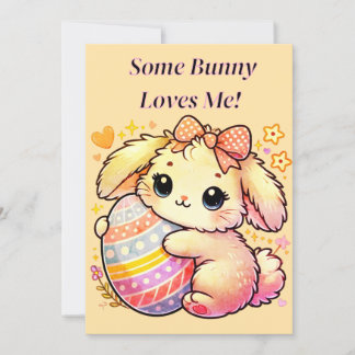 Downloadable Some Bunny Loves Me - Postcard 