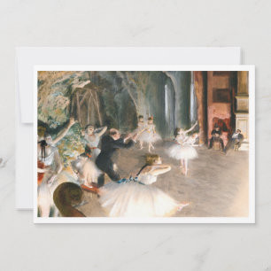 Downloadable The Rehearsal (1874) Edgar degas Invitation
