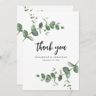downloadable wedding eucalyptus thank you invitation