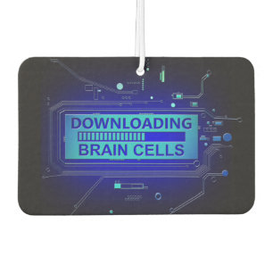 Downloading brain cells. car air freshener