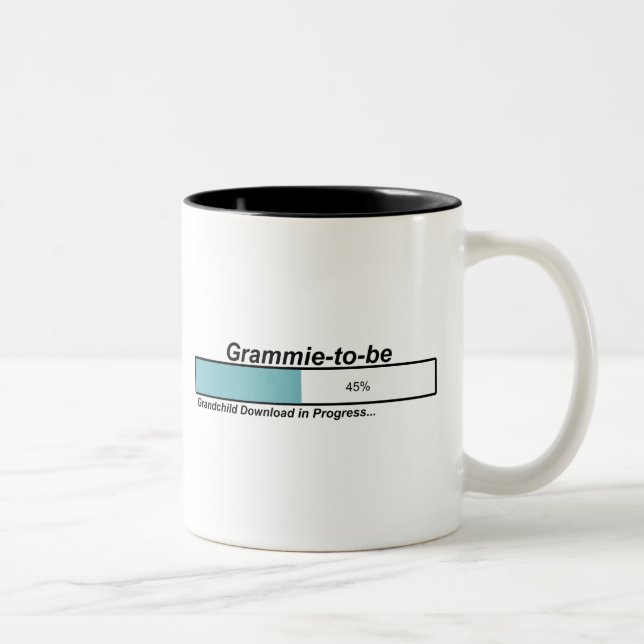 Downloading Grammie to Be Two-Tone Coffee Mug (Right)