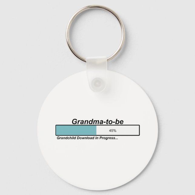 Downloading Grandma to Be Key Ring (Front)