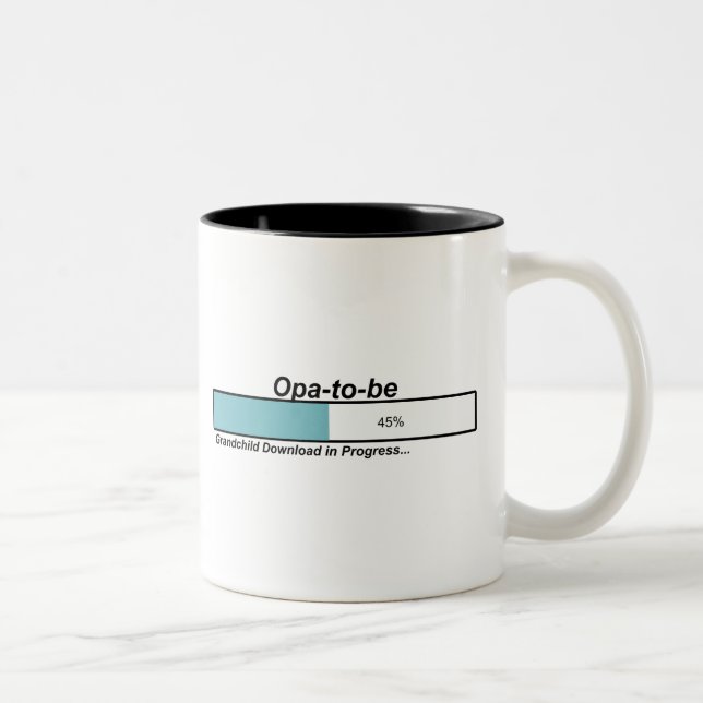 Downloading Opa to Be Two-Tone Coffee Mug (Right)