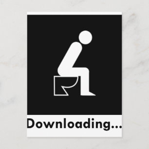 Downloading Poop Postcard