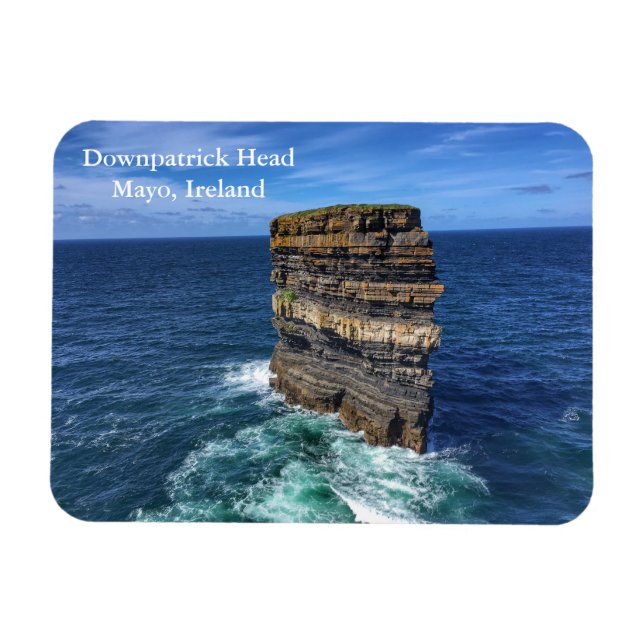 Downpatrick Head Mayo, Ireland Magnet (Horizontal)