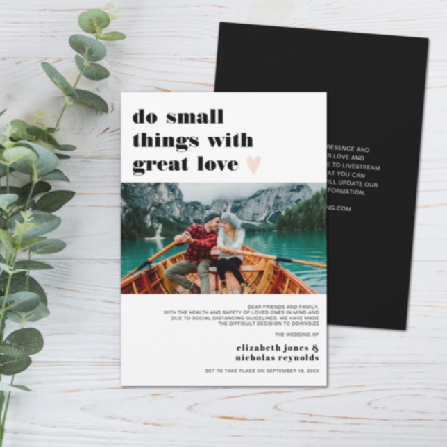 Downsized Micro Wedding Photo Announcement (Creator Uploaded)