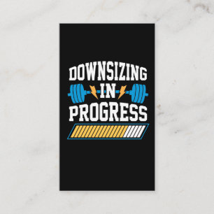 Downsizing In Progress Diet Surgery Weight Loss Business Card