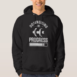 Downsizing In Progress Surgery Weight Loss Workout Hoodie