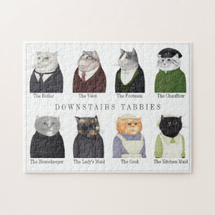 DOWNSTAIRS TABBIES 11x14 Puzzle