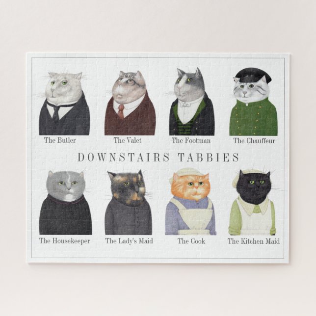 DOWNSTAIRS TABBIES 16x20 Puzzle (Horizontal)