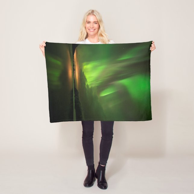 Downstream Aurora Fleece Blanket (In Situ)