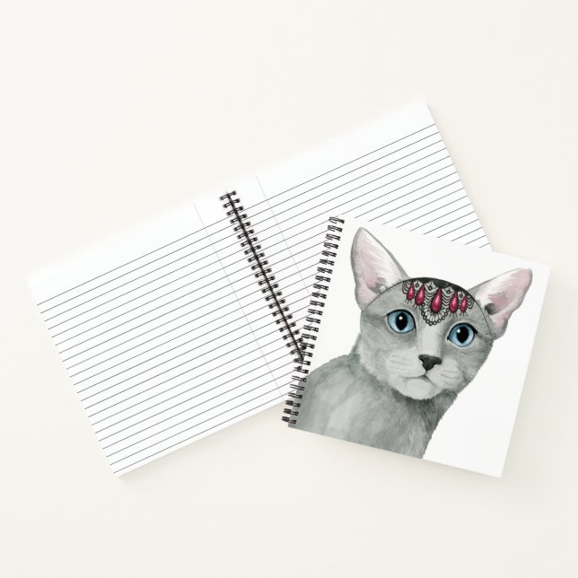 Downton Cat | Bejeweled Notebook (Inside)