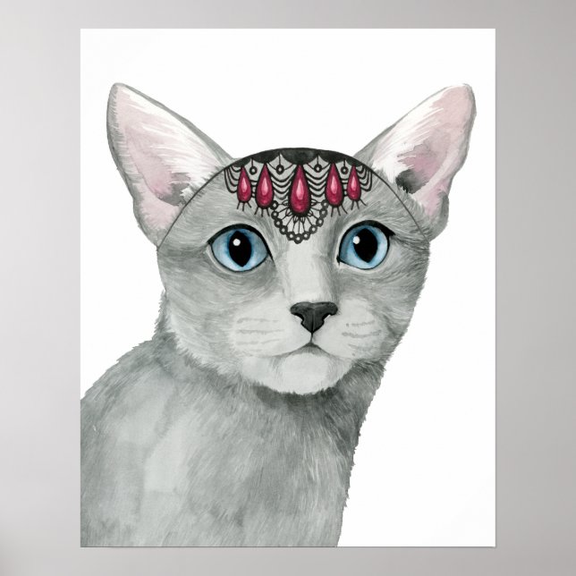 Downton Cat | Bejeweled Poster (Front)