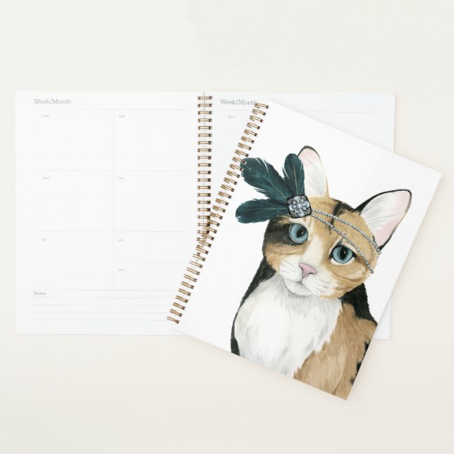 Downton Cat | Bejeweled With Feathers Planner (Display)