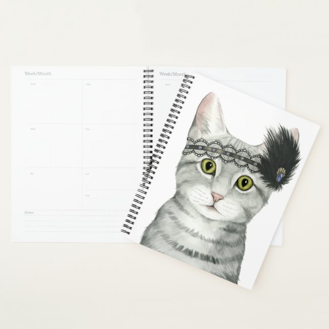 Downton Cat | Bejeweled With Lace Planner (Display)