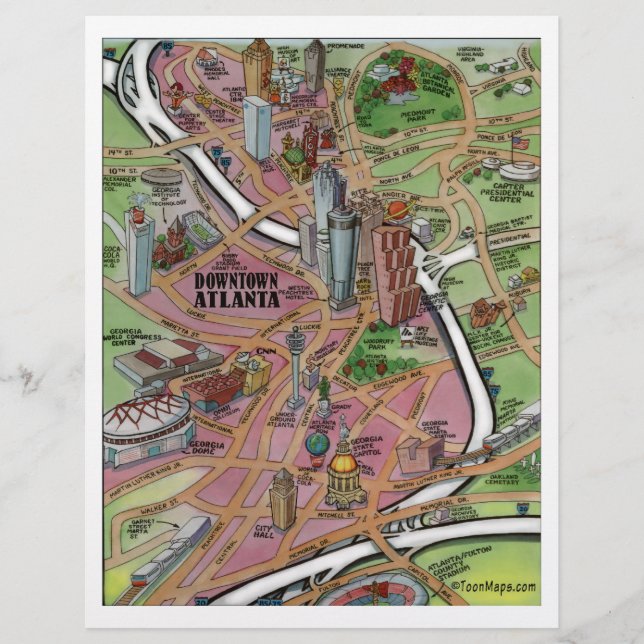 Downtown Atlanta Georgia Flyer (Front)