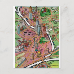 Downtown Atlanta Georgia Postcard
