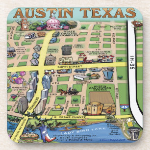 Downtown Austin Texas 14 Coaster