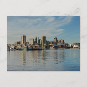 Downtown Baltimore Skyline Postcard