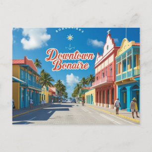 Downtown bonaire postcard