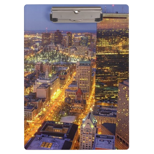 Downtown Boston and Hancock Tower Clipboard (Front)