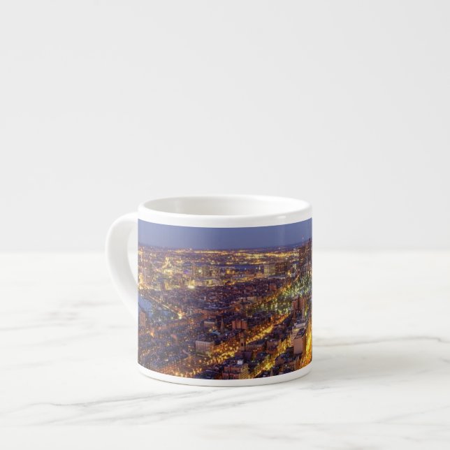 Downtown Boston and Hancock Tower Espresso Cup (Front Left)