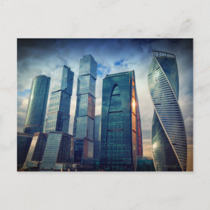 Downtown Business District Moscow, Russia Postcard