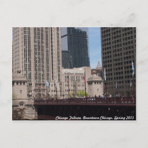 Downtown Chicago, Chicago Tribune Postcard