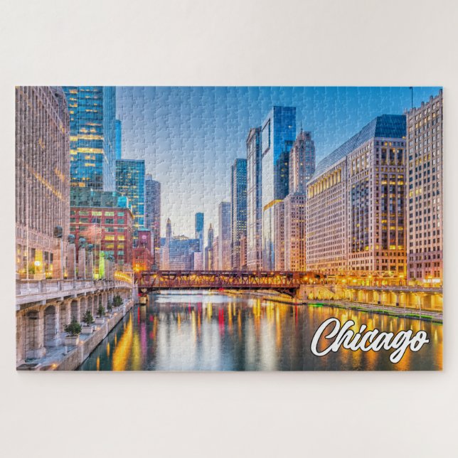 Downtown Chicago, Illinois, United States Jigsaw Puzzle (Horizontal)