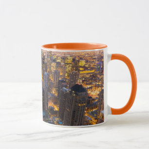 Downtown Chicago skyline at dusk Mug