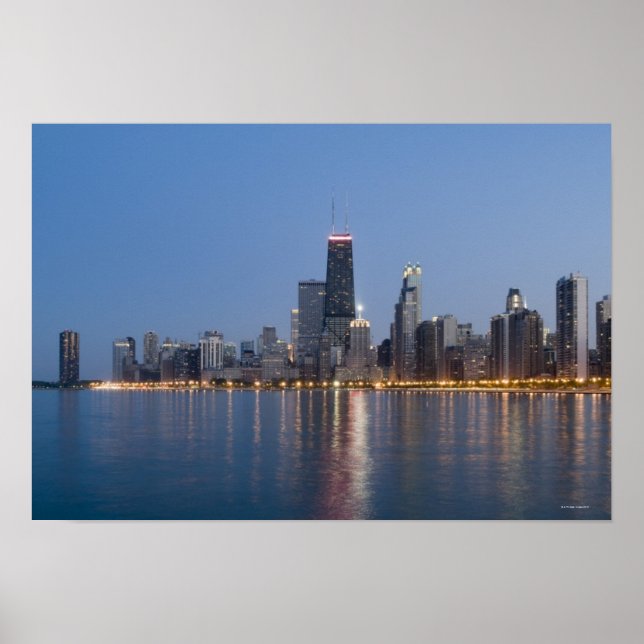 Downtown Chicago Skyline Poster (Front)