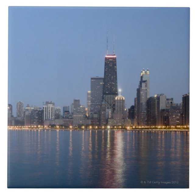 Downtown Chicago Skyline Tile (Front)