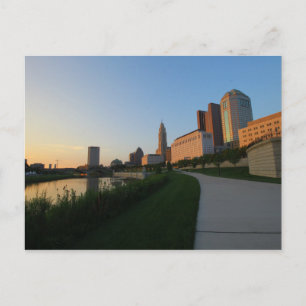 Downtown Columbus, Ohio at Sunset Postcard