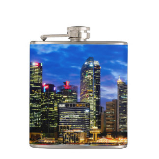 Downtown core hip flask