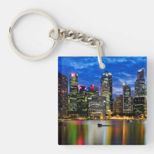 Downtown core key ring