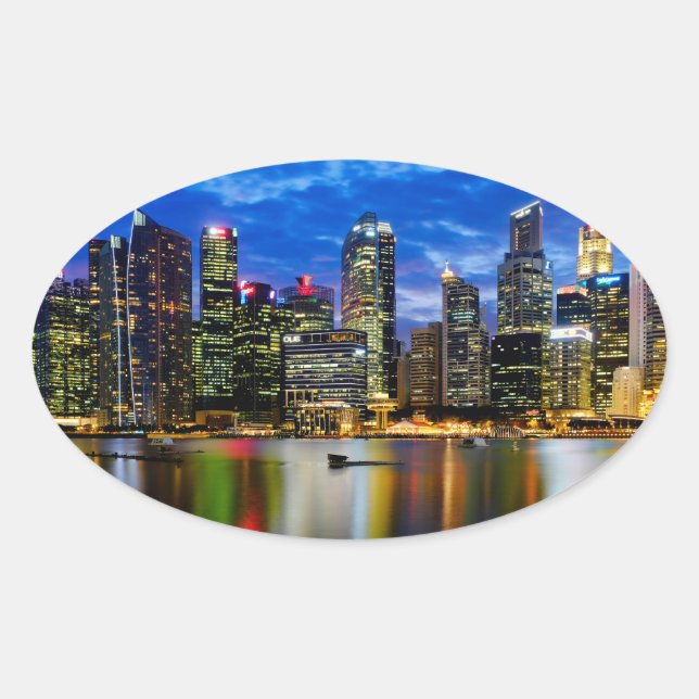 Downtown core oval sticker (Front)