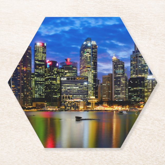 Downtown core paper coaster (Front)