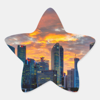 Downtown core star sticker
