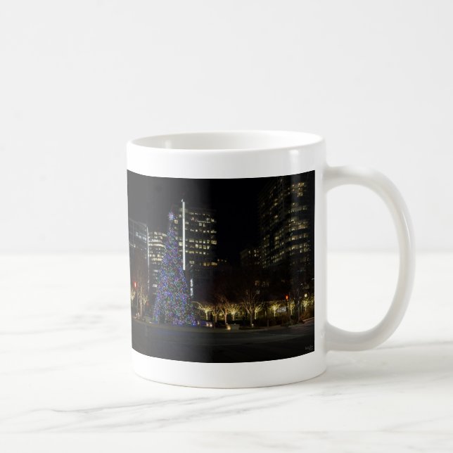 Downtown Dallas Christmas Coffee Mug (Right)