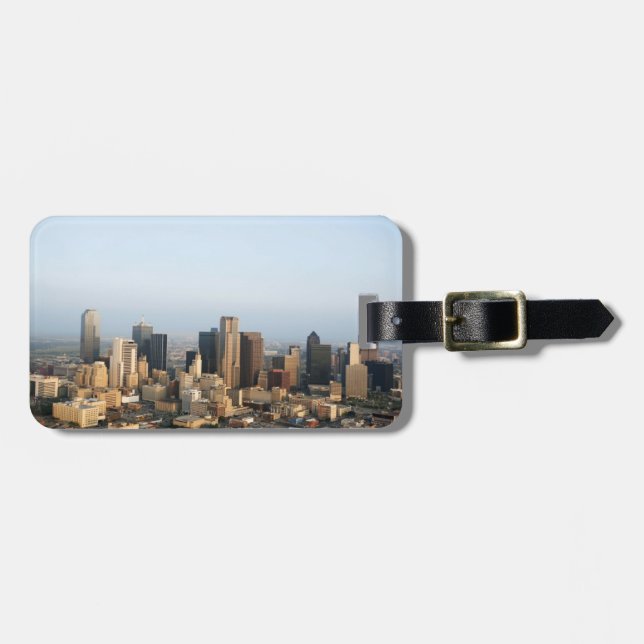 Downtown Dallas Luggage Tag (Front Horizontal)