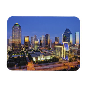 downtown dallas skyline magnet