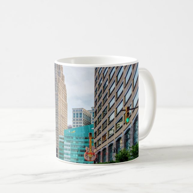 Downtown Detroit Coffee Mug (Front Right)