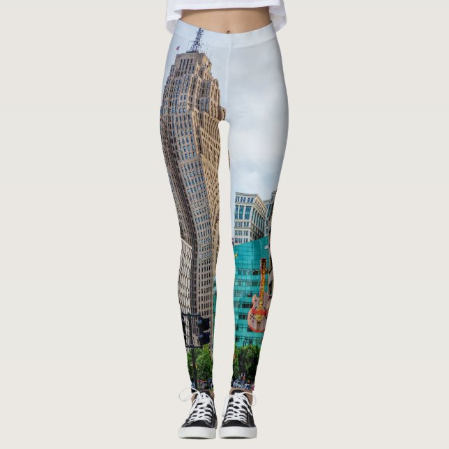 Downtown Detroit Leggings (Front)