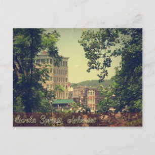 Downtown Eureka Springs Arkansas Through the Trees Postcard