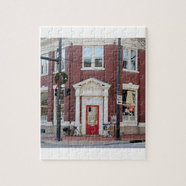 Downtown Fredericksburg Storefront Jigsaw Puzzle (Vertical)