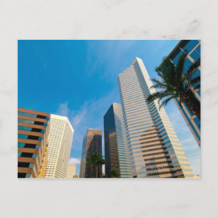 downtown high rise buildings in Houston, Texas, Postcard